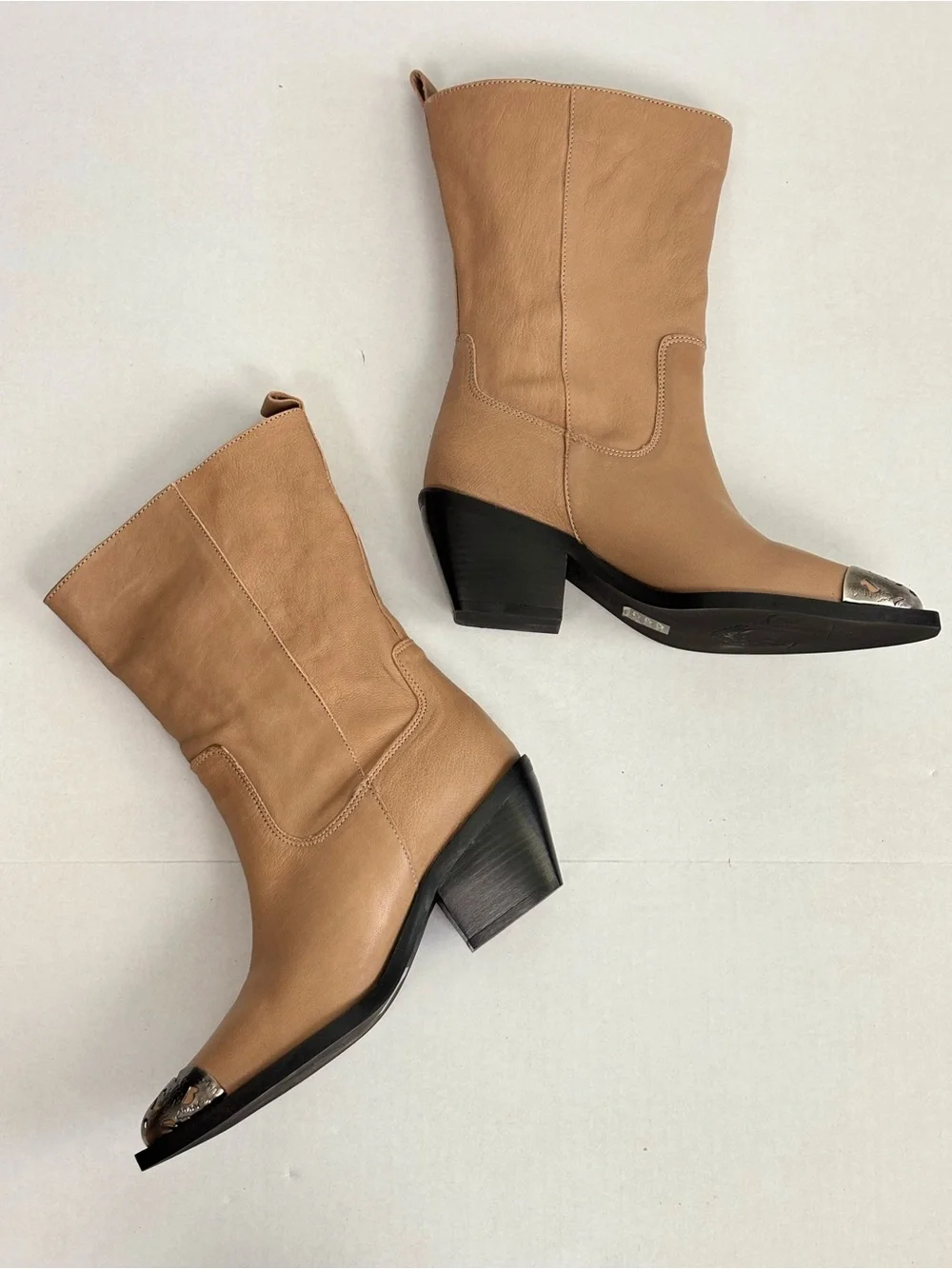 Free People Faster Horses Filigree Boots in Camel Leather Size 7